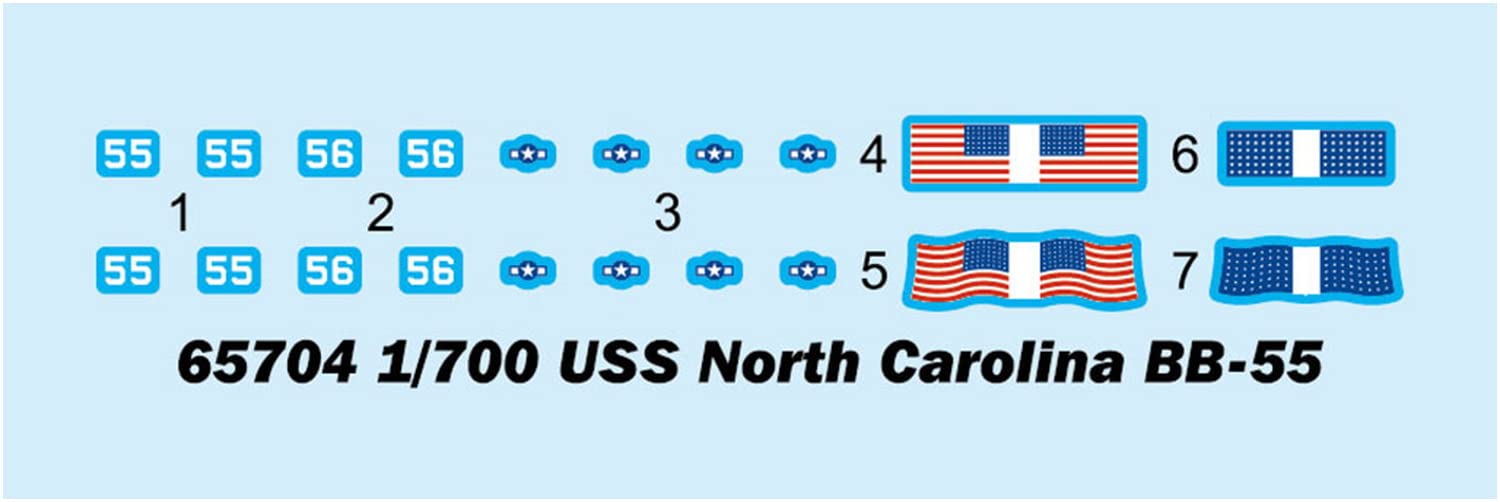 Hobbyboss I love Kit 1:700 - Top Grade North Carolina BB-55