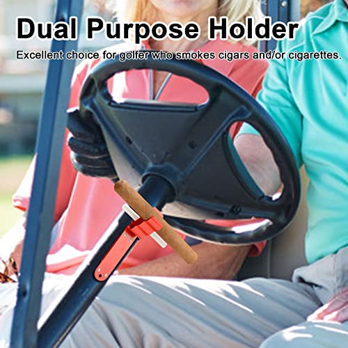 iGuerburn Cigar Holder, Magnetic Golf Cigar Clip can Hold 30-80 Rings Cigars, Cigar Accessories for Men - Durable Cigar Stand for Golf Cart/Boating/BBQ Grills/Travel, 2pcs Velcro Strap - Image 3