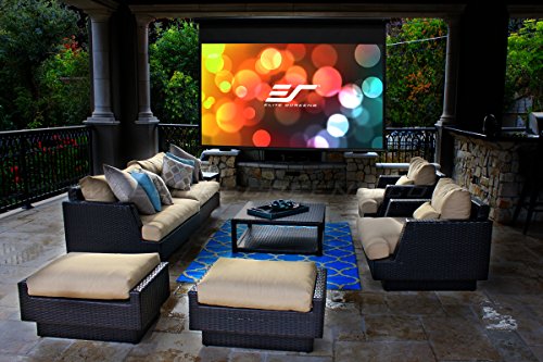 Image of Elite Screens Yard Master Electric, 120 Inch 16:9, Outdoor Motorized Automatic Projector Projection Screen IP33, Rain /Water Protection 8K 4K Ultra HD Movie - OMS120H-ELECTRIC