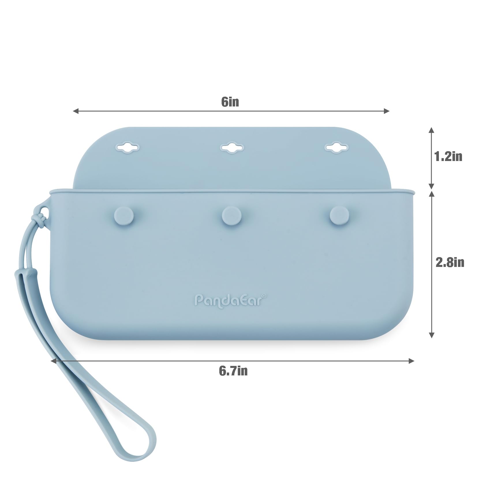 PandaEar Set Da 3 Contenitori Per Alimenti In Silicone Con Coperchi