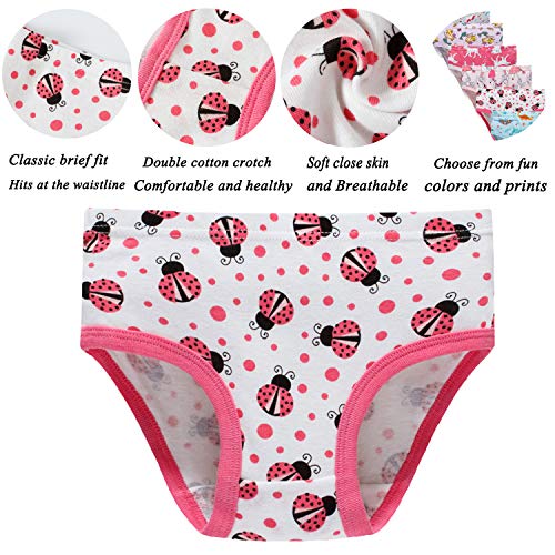 Image of Sladatona Little Girls'Soft Cotton Underwear Comfort Panties Toddler Briefs