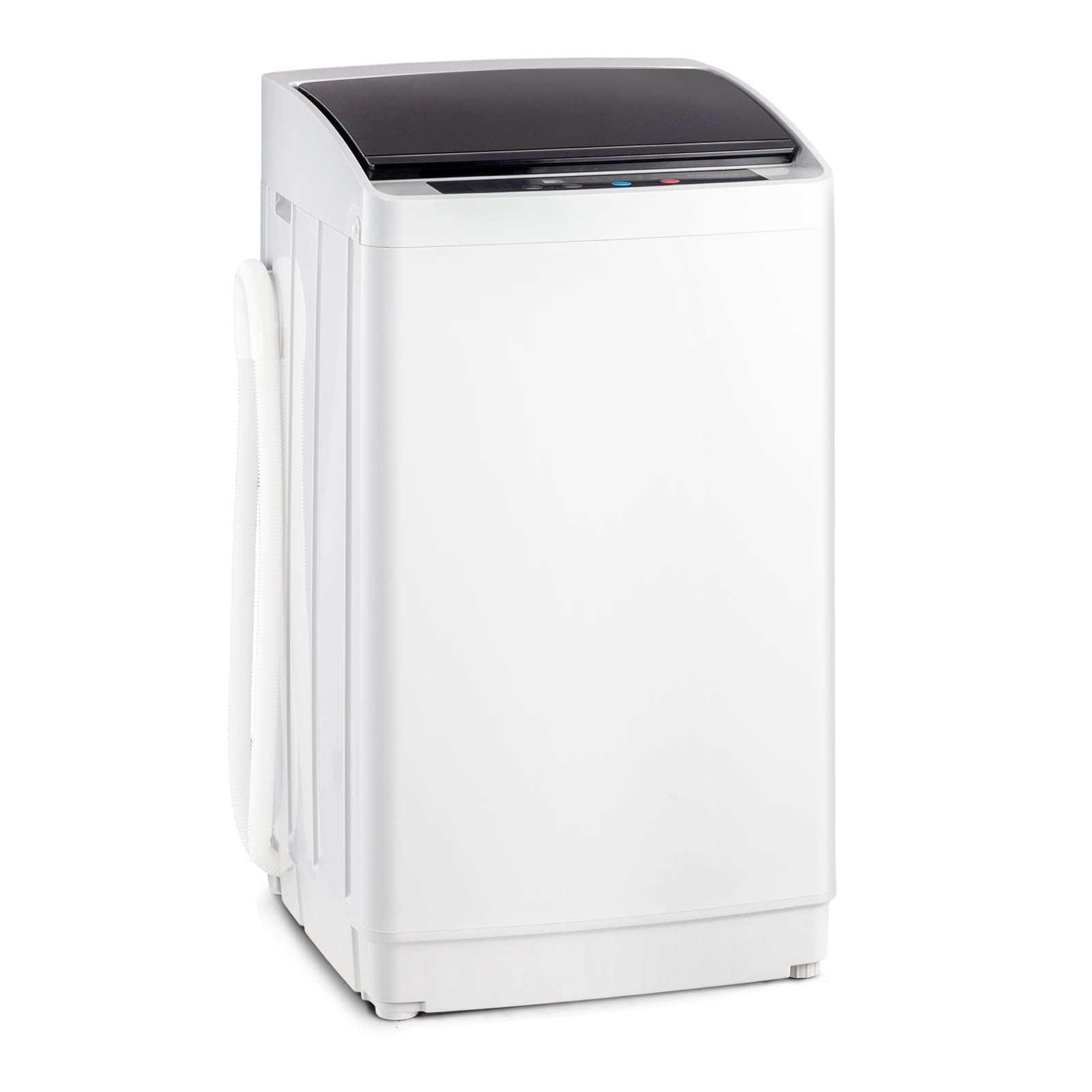 LEADZM Mini Machine à Laver lave linge (5KG) | Puissance de 400W, Lave-linge top avec Panneau de Commande Multifonction, avec Pompe de Drainage