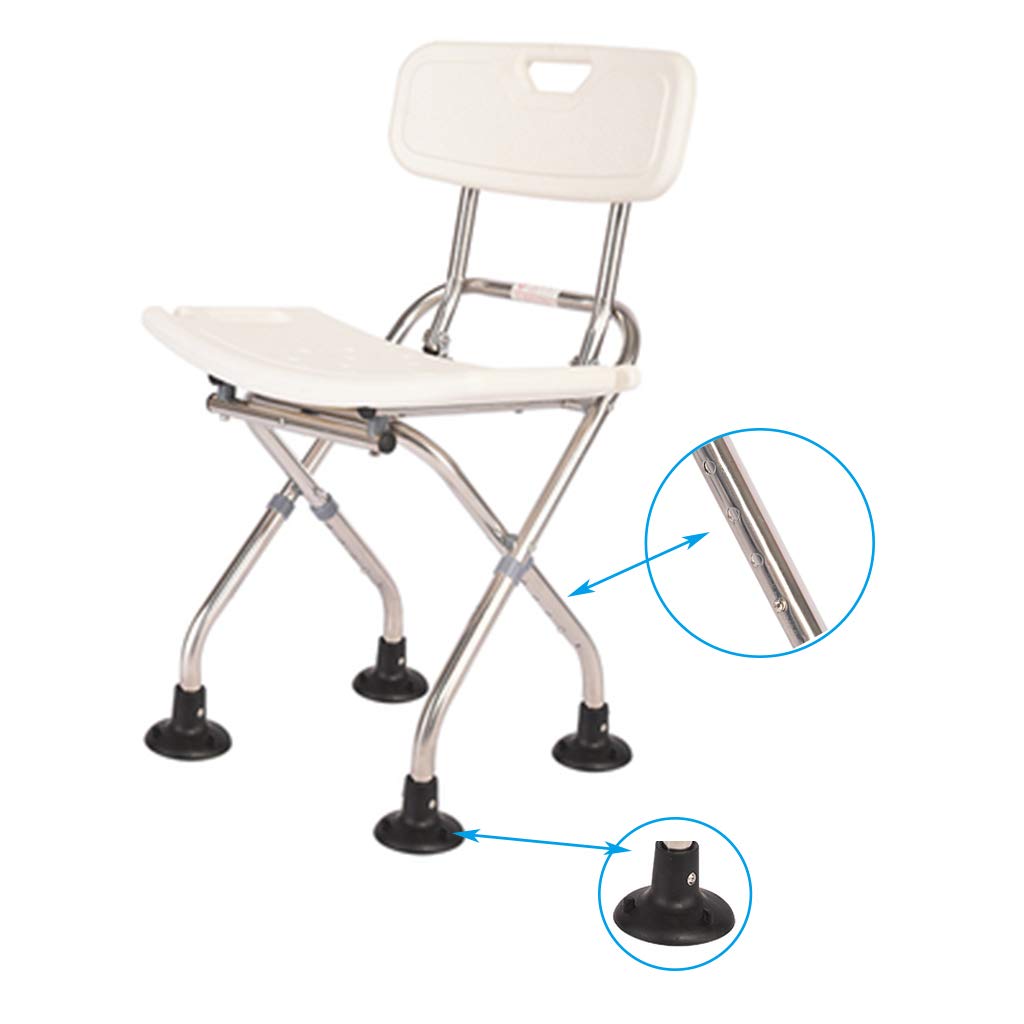 CHEWYNP Banqueta Silla de Ducha/Taburete de baño Ajustable/Banco médico Antideslizante Asiento de Taburete de bañera/para discapacitados, discapacitados, Personas Mayores y Ancianos