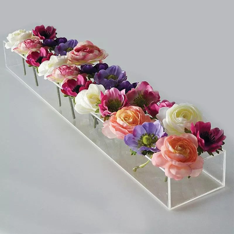 Vzmiza Vase à fleurs en acrylique de luxe de qualité supérieure centre de table pour table à...