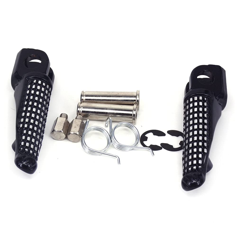Estriberas Delanteras para Motocicleta estriberas para reposapiés Soporte para Pedales para K&awasaki ZX10R 2006 2007 2008 2009 2010 Pedales Pie Motocicleta (Color : A)