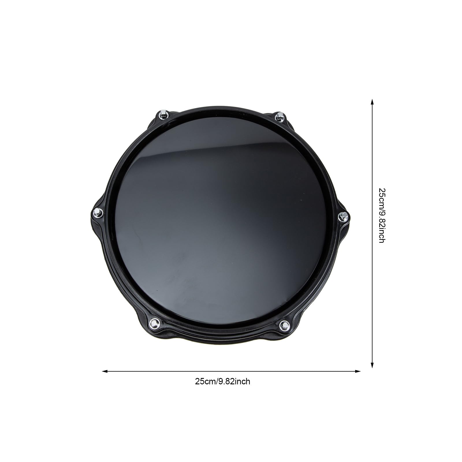 Mipcase Pad de Batería para Principiantes Almohadilla de Goma Eva de 10 Pulgadas, Práctica Silenciosa y Reducción de Volumen para Batería en Casa