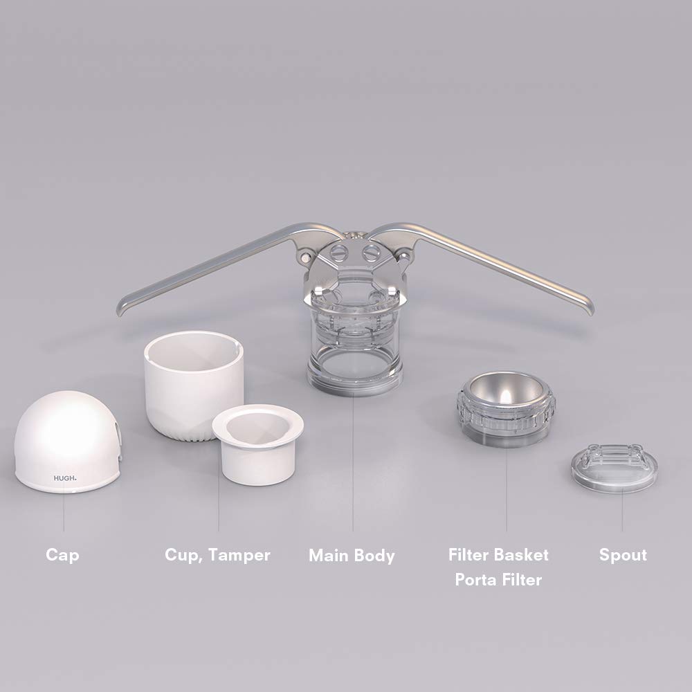 HUGH. LEVERPRESSO V3 + スタンドセット Leverpresso Pro Stand Black | Heavy-Duty Base for Stable