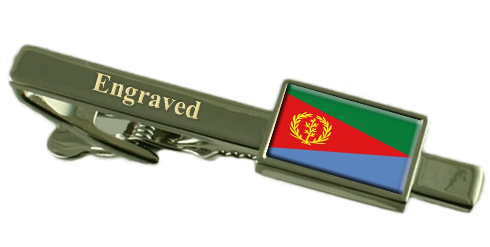 Eritrea Flag Engraved Personalised Tie Clip
