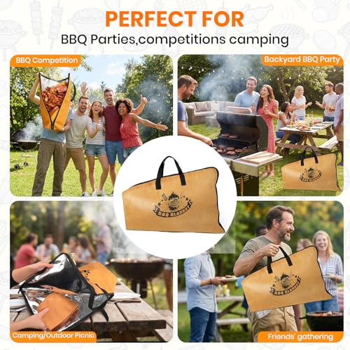 Manta BBQ para reposar carne impermeable 21in tan miniatura 7
