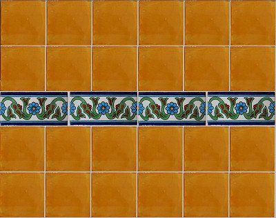 3x6 8 pcs Carbellino Subway Mexican Tile
