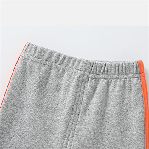 Child Toddler Kids Infant Baby Boys Girls Cotton Cute Cartoon Animals Patchwork Pants Trousers (Grey