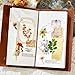 320 PCS Flower Stickers - Waterproof Botanical Decals for Hydro Flasks, Journals & DIY Crafts, 8 Vintage Floral Themes (Daisy, Sunflower and More)