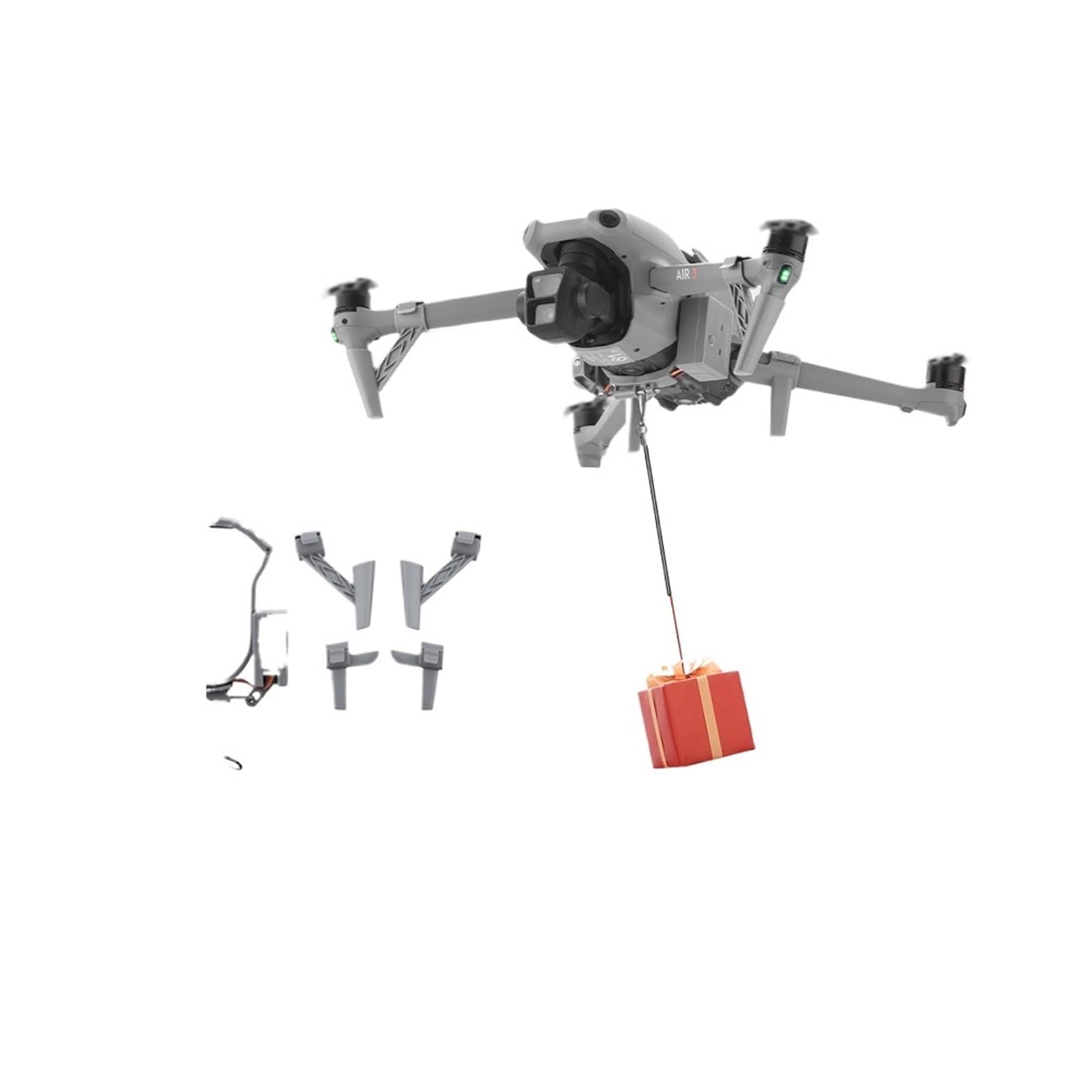 Système de largage, Compatible avec DJI Air 3/Air 3S, Lanceur à dégagement Rapide for la pêche, Cadeaux de Mariage, Accessoires de Sauvetage for Drones