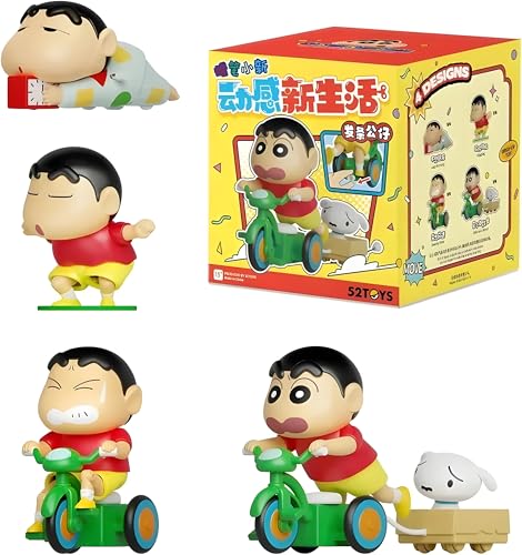 Image of Shiin- Chaan Action Figure with Shiro | Funny Scooter Cartoon Toy | Car Dashboard & Desk Decoration Showpiece | Cute Collectible Gift for Kids, Fans & Adults (Ages 6+)