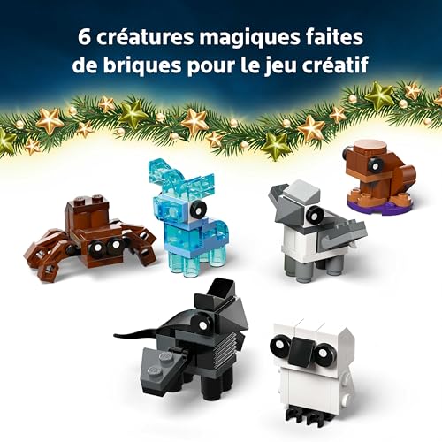 LEGO Harry Potter Le Calendrier de l’Avent 2025 - Jeu pour Garçon ou Fille 7 Ans - Compte à Rebours Avant Noël avec 24 Surprises - 8 Minifigurines en Tenue Festive & Mini Constructions - Cadeau 76456