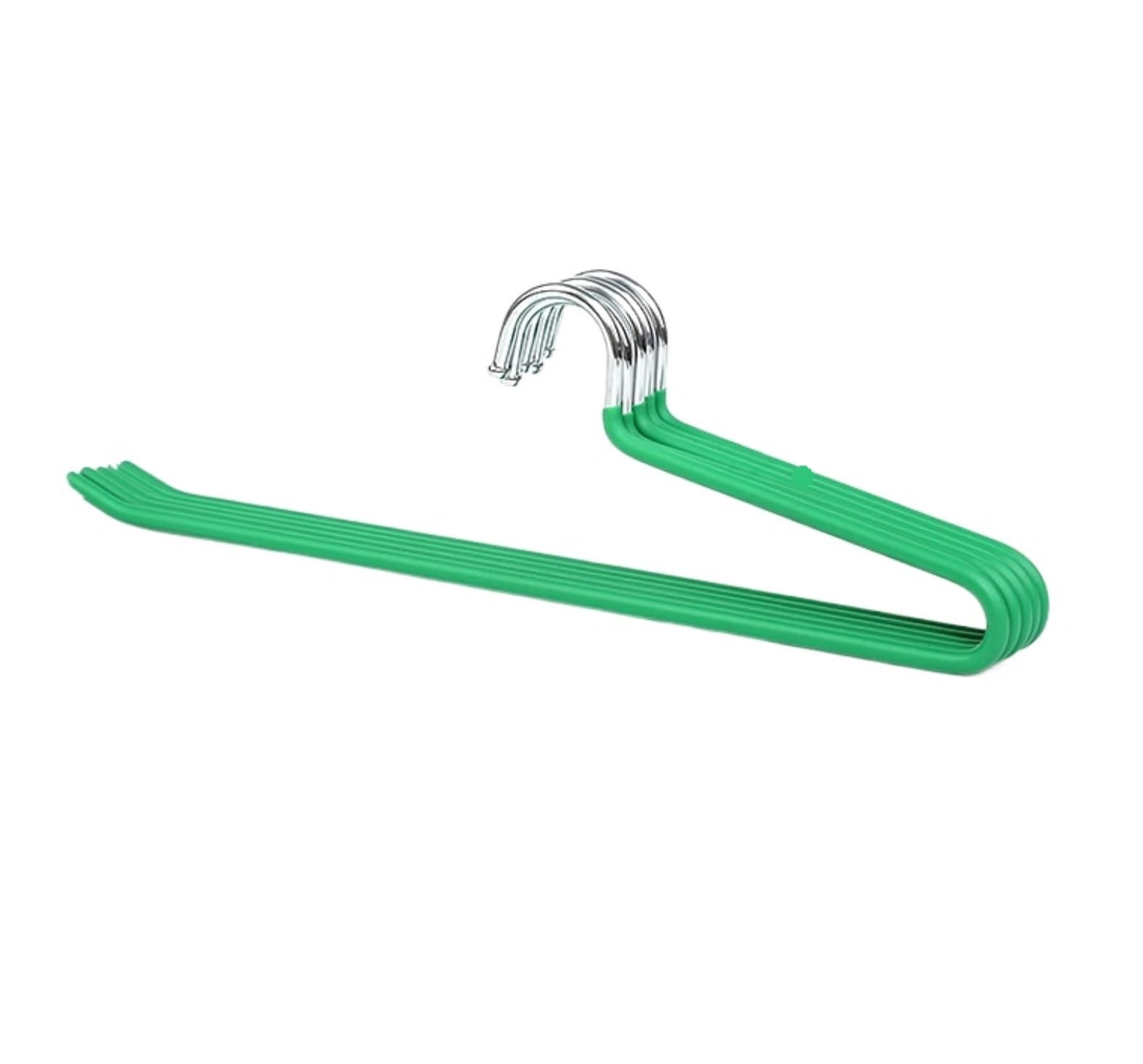 Perchas Armario Vestidor Perchas Abiertas con Diseño Antideslizante For Pantalones, Vaqueros Y Toallas Duraderas Ahorra Espacio(Grün,20pcs)