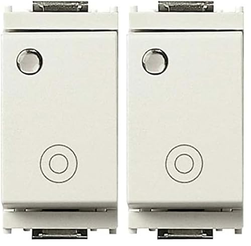 Vimar Pulsante 1Pno 10A Generico Lum.So, Bianco (Confezione da 2)