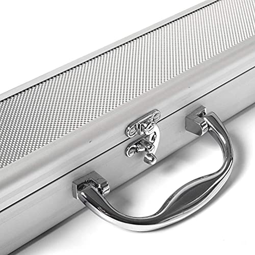 CUESOUL 57 Handcraft 3/4 Jointed Snooker Queues with Mini Butt End Extension Packed in Aluminium Köcher Karella (D306)