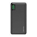 Geonav Power Bank, Carregador Portátil Universal 10.000mAh, 2 portas USB + 1 porta USB-C, Led Indicador de bateria, PB10KBK, Preto