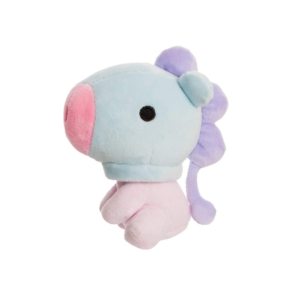 AURORA, 61379, BT21 Official Merchandise, Baby MANG Sitting Doll 5In, Soft Toy, Purple, Blue & Purple