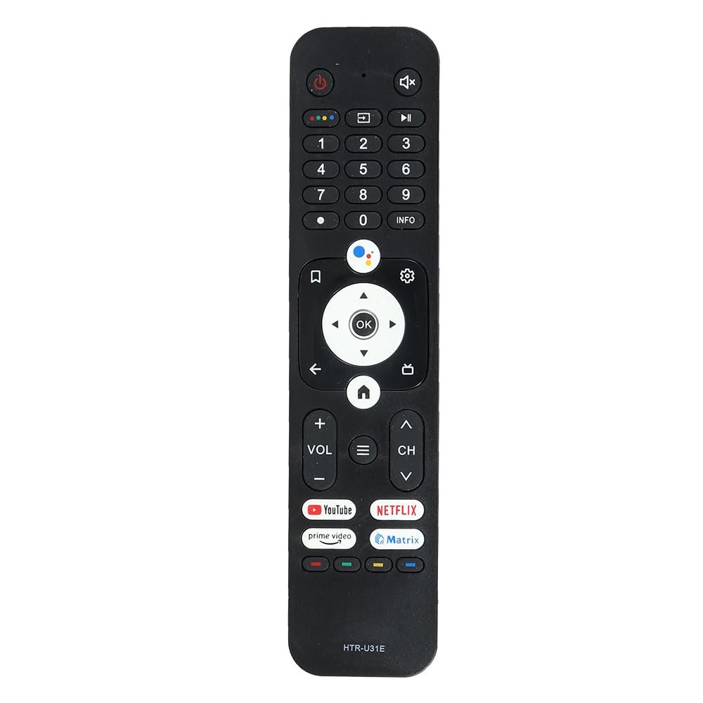 RESORB LED 416 Voice Compatible for Haier TV Remote Original HTR-U31Model and Suitable for Haier Smart Android 4k LED UHD HD Television Without Voice Command Feature RESORB LED 416 Voice Compatible for Haier TV Remote Original HTR-U31Model and Suitable for Haier Smart Android 4k LED UHD HD Television Without Voice Command Feature