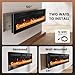 Silonn 50-Inch Smart Electric Fireplace Heater - 5300 BTU, WiFi-Enabled with App & Remote Control, Ultra-Slim Design (Wall-Mounted/Recessed) - 20 Flame Colors, Built-in Timer