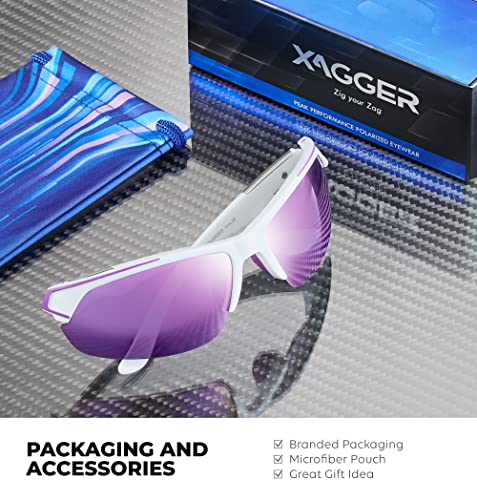Xagger Polarized Sport Sunglasses For Men Women Uv400 Wrap Around Baseball Softball Cycling Running Glasses #TOP4