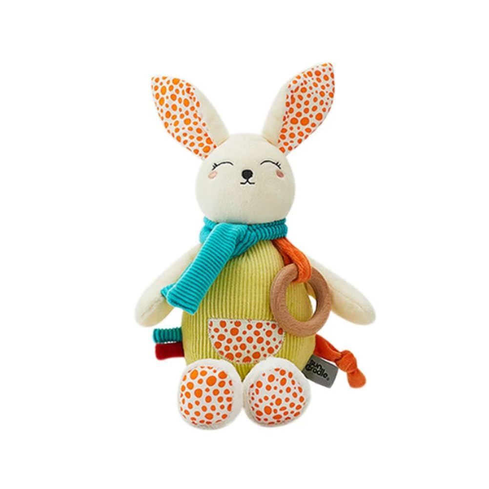 ttnmrc Montessori Baby Soft Bunny Plush Toy | Multisensory Teething & Soothing Sleep Companion Doll