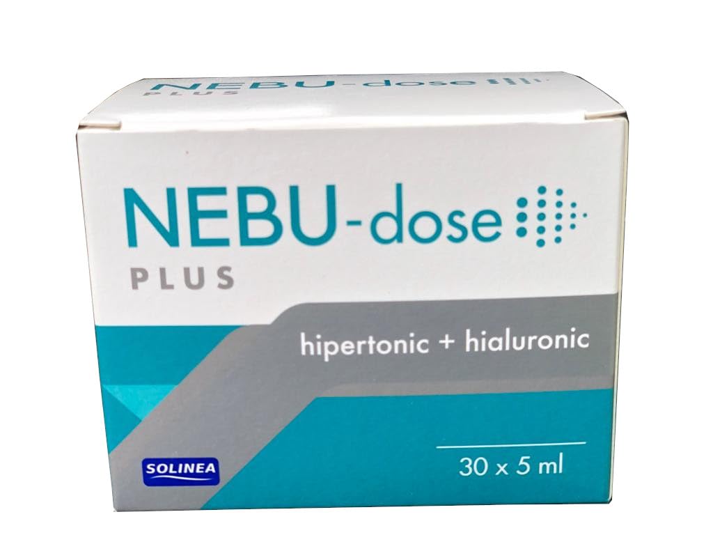 NEBU Dose PLUS, 30 x 5ml, hypertonische Kochsalzlösung 3% mit Hyaluronsäure zum Inhalieren, schleimlösend, für Lungen, Bronchien, schleim lösen, hyaluron, isotonische