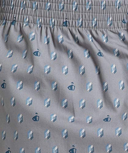 Image of Jockey 9005 Men's Super Combed Mercerized Cotton Woven Fabric Regular Fit Printed Bermuda with Side Pockets