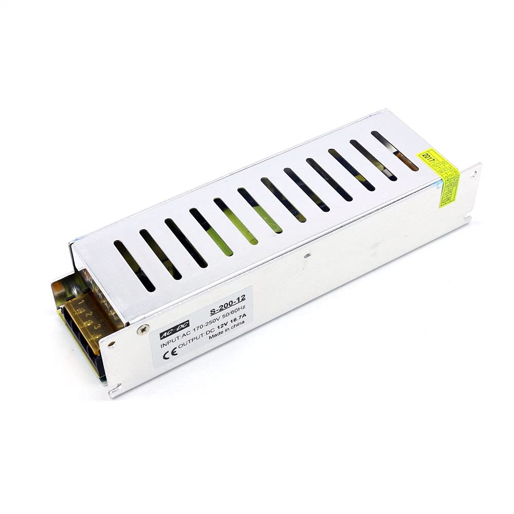 Alimentatore Interruttore Interruttore del trasformatore Striscia di Alimentazione 200W Alimentazione 12V 16.7a Trasformatore di Alimentazione