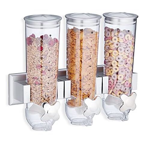 Dispensador de Cereales, Caramelos y Frutos Secos de Pared Triple Cover