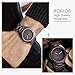Imagen de RORIOS Moda Reloj de Madera Reloj de Hombre Analógico Cuarzo Relojes Madera Reloj de Pulsera Natural De Madera del Reloj