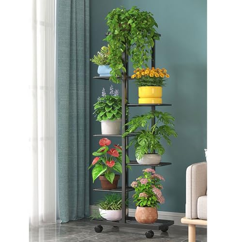Support de pot de fleurs pour salon et balcon Slish noir - 2