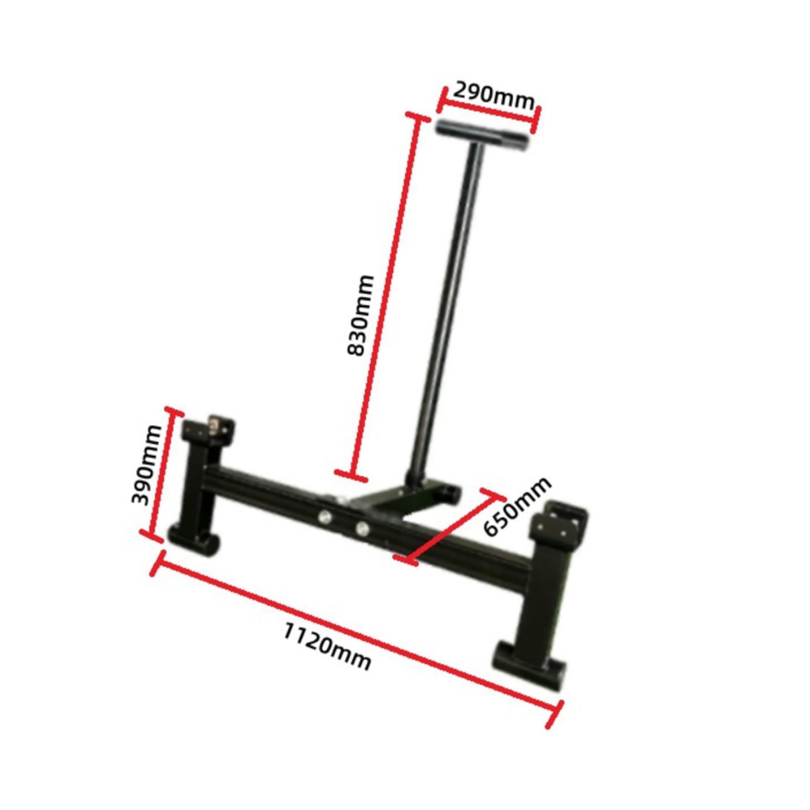 Milageto Soporte para Barra de Pesas Elevador Gato de Peso Jack de Barra Rack de Placas con Construcción Sólida y Estabilidad para Levantes Pesados Apto