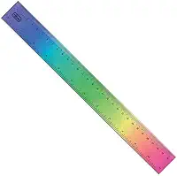 Tilibra - Régua em Poliestireno 30 cm Degradê -, 325830