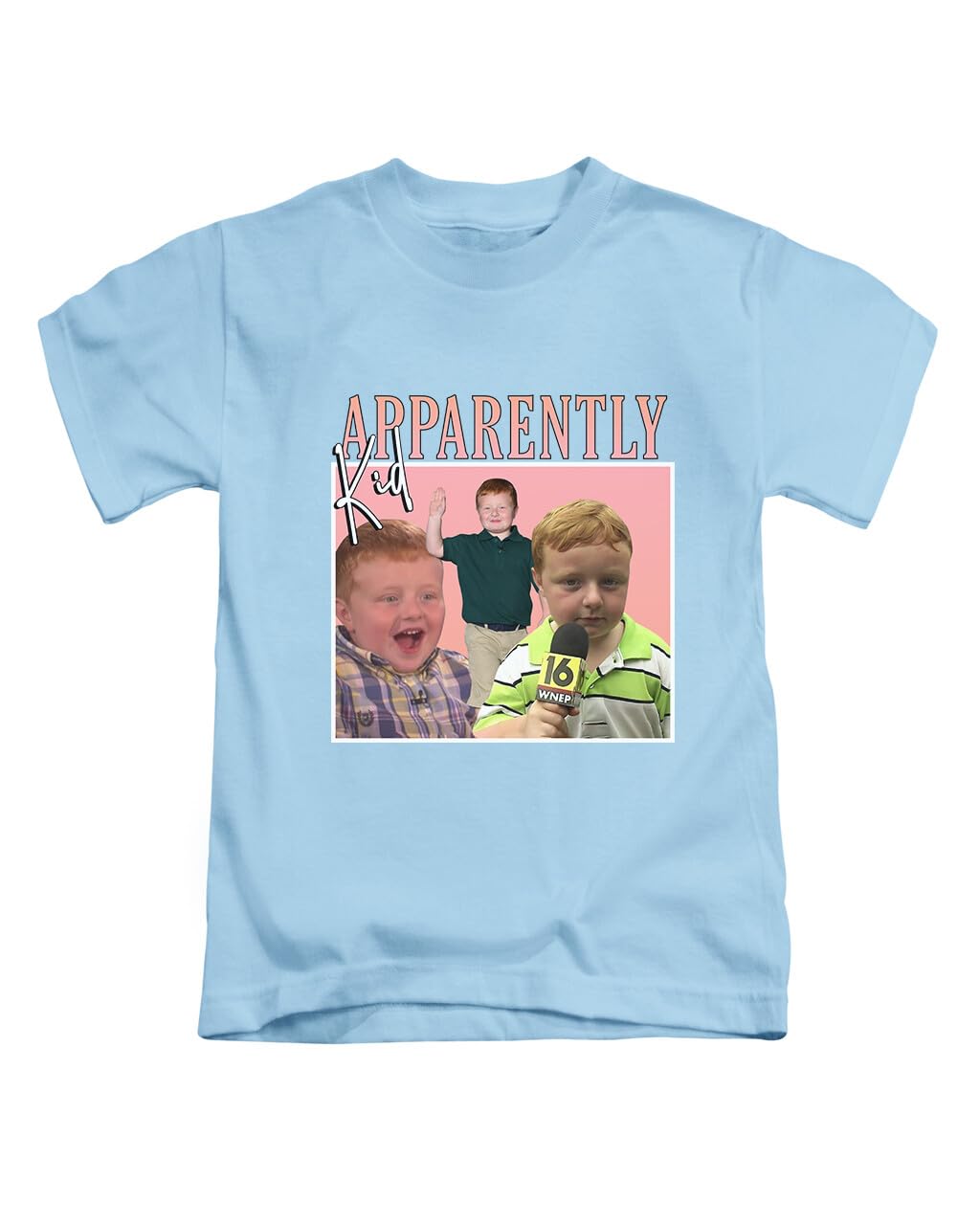 New Spirit Original Apparently Kid Meme, Funny, Viral, Trend, Trending, Funny Meme Tee T-Shirt Funny Unisex T Shirt Top Sky Blue