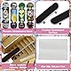 ideallife Fingerboard Rampen Set, Mini Fingerboard Skate Park Kit für Kinder, 2 Komplett-Boards und Mini-Rampe für Skate-Tricks, Kinderspielzeug für Jungen und Mädchen