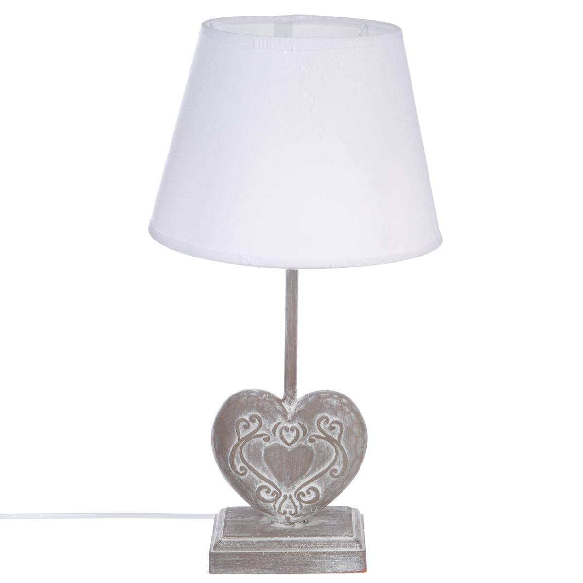 Atmosphera - Lampe Prati - bois H49 cm - Taupe