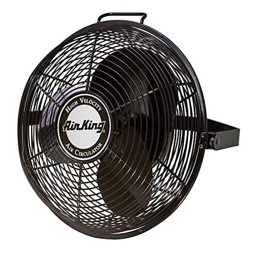 Air King 9314 14-Inch Industrial Grade High Velocity Multi Mount Fan,Black