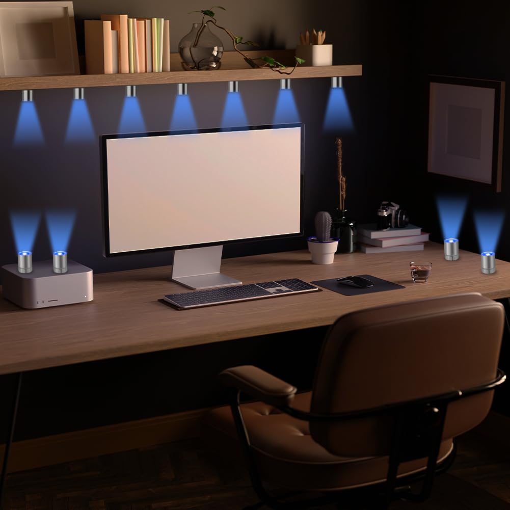 AUAUY 22 szt. Mini światła LED, mini LED na baterie, małe światła dla rzemiosła, do papierowych lampionów, dekoracji domu dla lalek, dekoracji imprezowych, niebieskich