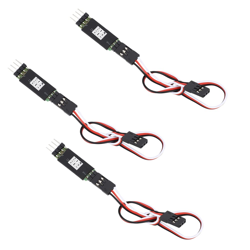 3 sztuki przełączników RC, przełącznik trzeciego kanału, pilot zdalnego sterowania, odbiornik, kabel, akcesoria przełącznika kontrolera RC, przełączanie oświetlenia RC dla modelu pojazdu RC, akcesoria