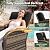 Aoxun 11 Piece Outdoor Patio Furniture Set with 44'' Fire Pit Table, Wicker Rattan Outdoor Furniture with High Back Swivel Rocker Chairs, Outdoor Sofa Set with Thick Cushion & Side Table, Black