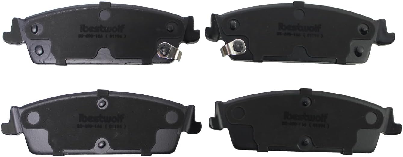 Front and Rear Ceramic Brake Pads Replacement for 2008-2013 2014 Chevy Avalanche Silverado 1500 Suburban 1500 Tahoe GMC Sierra 1500 Yukon XL 1500 Cadillac Escalade ESV EXT P-1363 P-1194