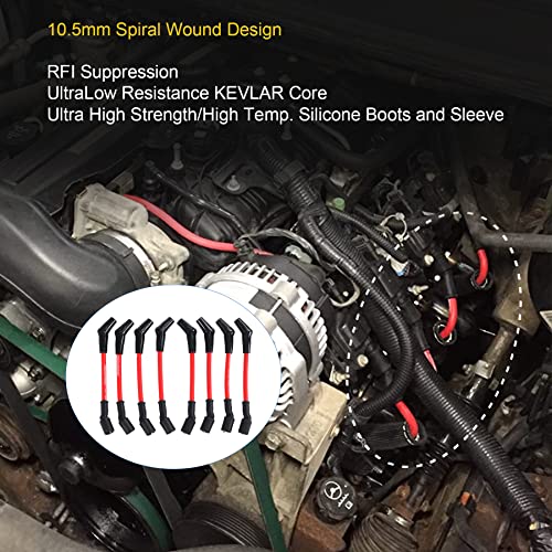 JDMSPEED 10.5mm LS Spark Plug Wire Set - Image 6