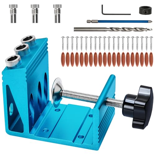Pocket Hole Jig 3 Drill Guide Joint Angle Tool Dowel Drill Joinery Screw Kit DIY Woodworking Tools Carpentry Locator