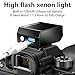 MEDALight Upgrade Aluminum F1s Mini Camera Flash for Ricoh GR3/GR3X/Fuji/Sony ZV1/Nikon/Canon/Olympus/Digital Film Cameras,Portable Hot Shoe Camera Flash Speedlite for DSLR Camera(Black).
