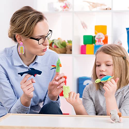 Teacher Earrings for Women Beaded Apple Pencil Dangle Earrings Colorful Rainbow Drop Earrings Back To School Present Teacher Appreciation Gift3