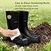 kmkaren Rain Boots for Men, Comfort Mens Rubber Boots, Waterproof Garden Boots with PVC Unique Design, Lightweight Durable Work Mud Boots for Fishing Farming Gardening