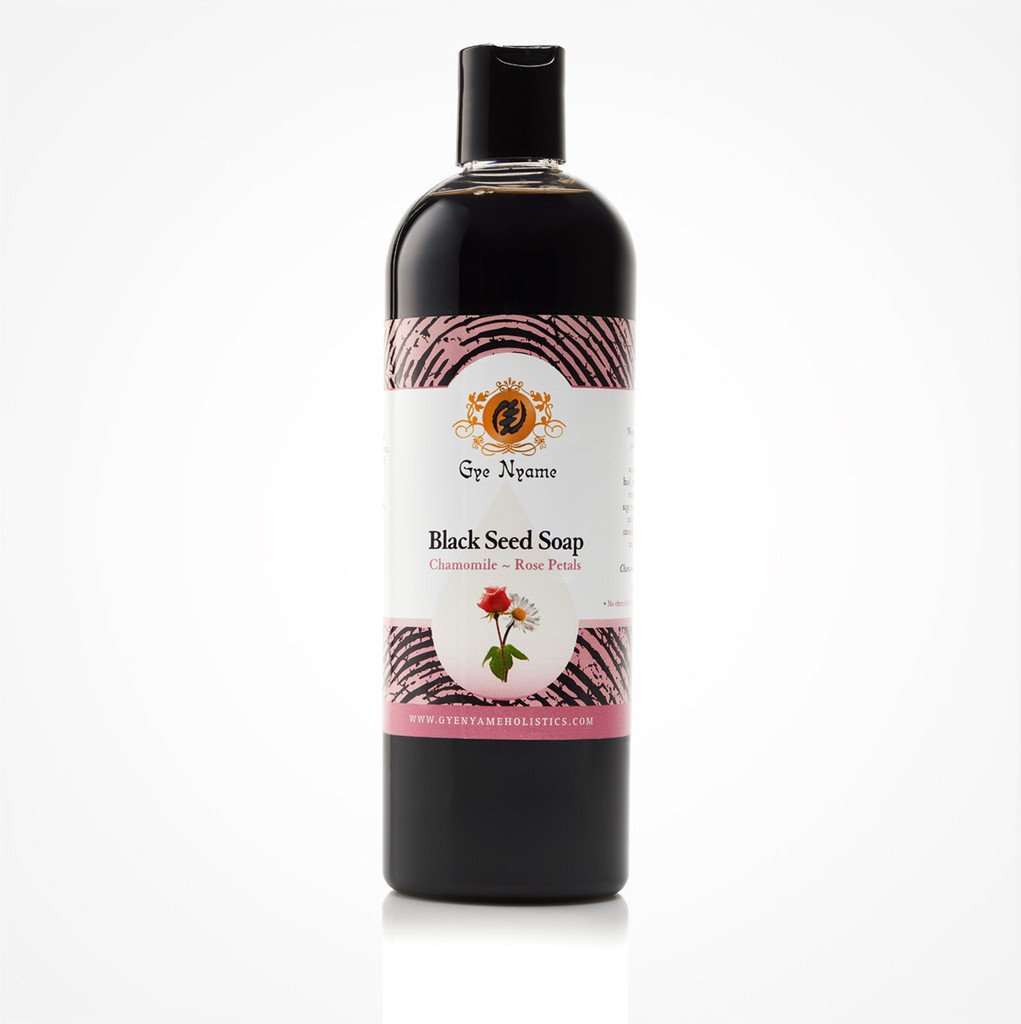 Gye Nyame Black Seed Liquid Soap Chamomile~Rose Petals